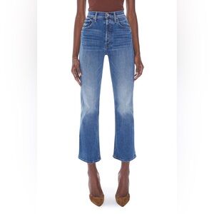 MOTHER The Tripper Ankle High-Rise Cropped Straight Jeans